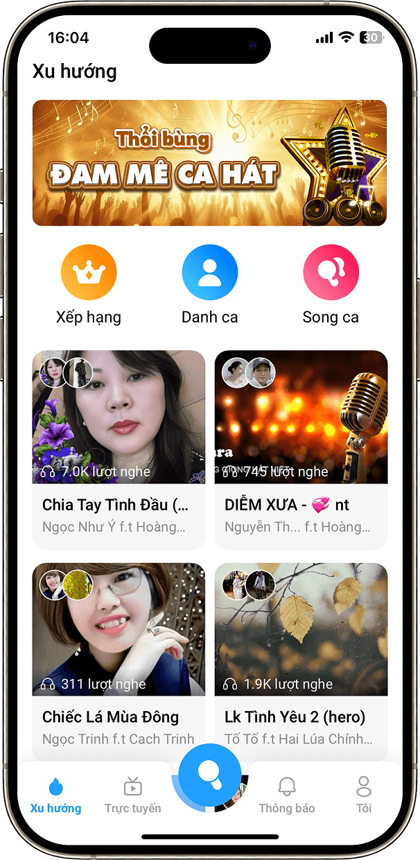 Yosing app - Home